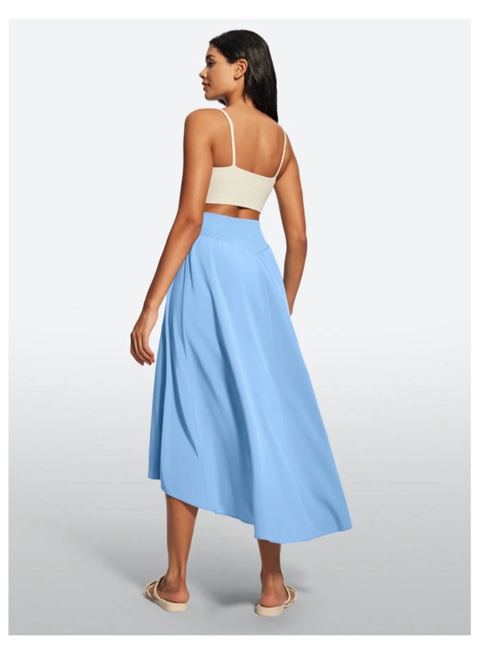 High-Low Black Women’s Skirt - Built in Short - NWT - Picture 2 of 3